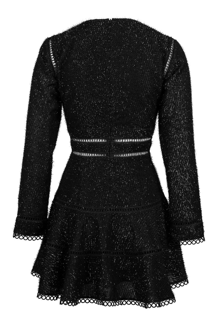 Ellie Dress Black Glitter Dot