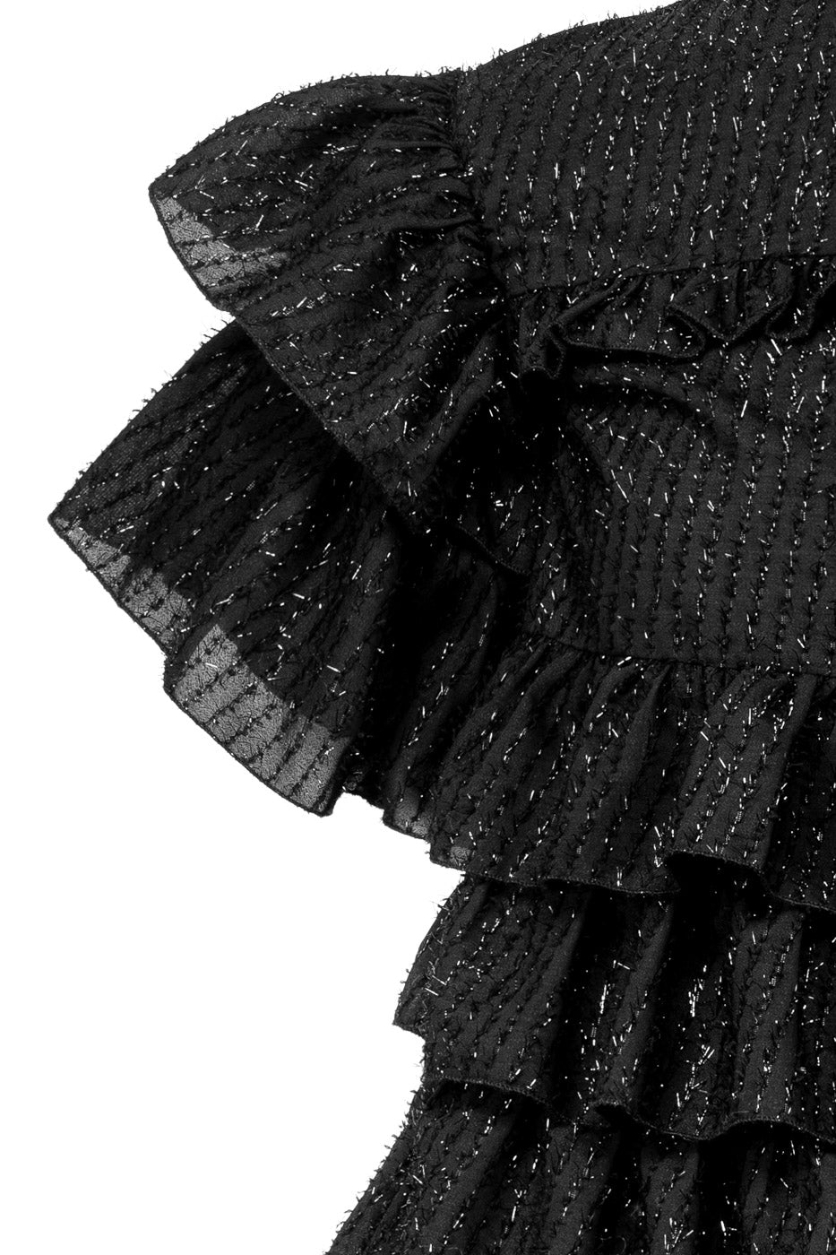 Majesty Mini Dress Black Glitter