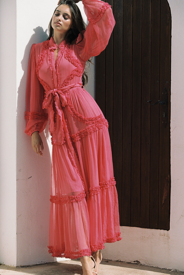 Violetta Maxi Dress Coral