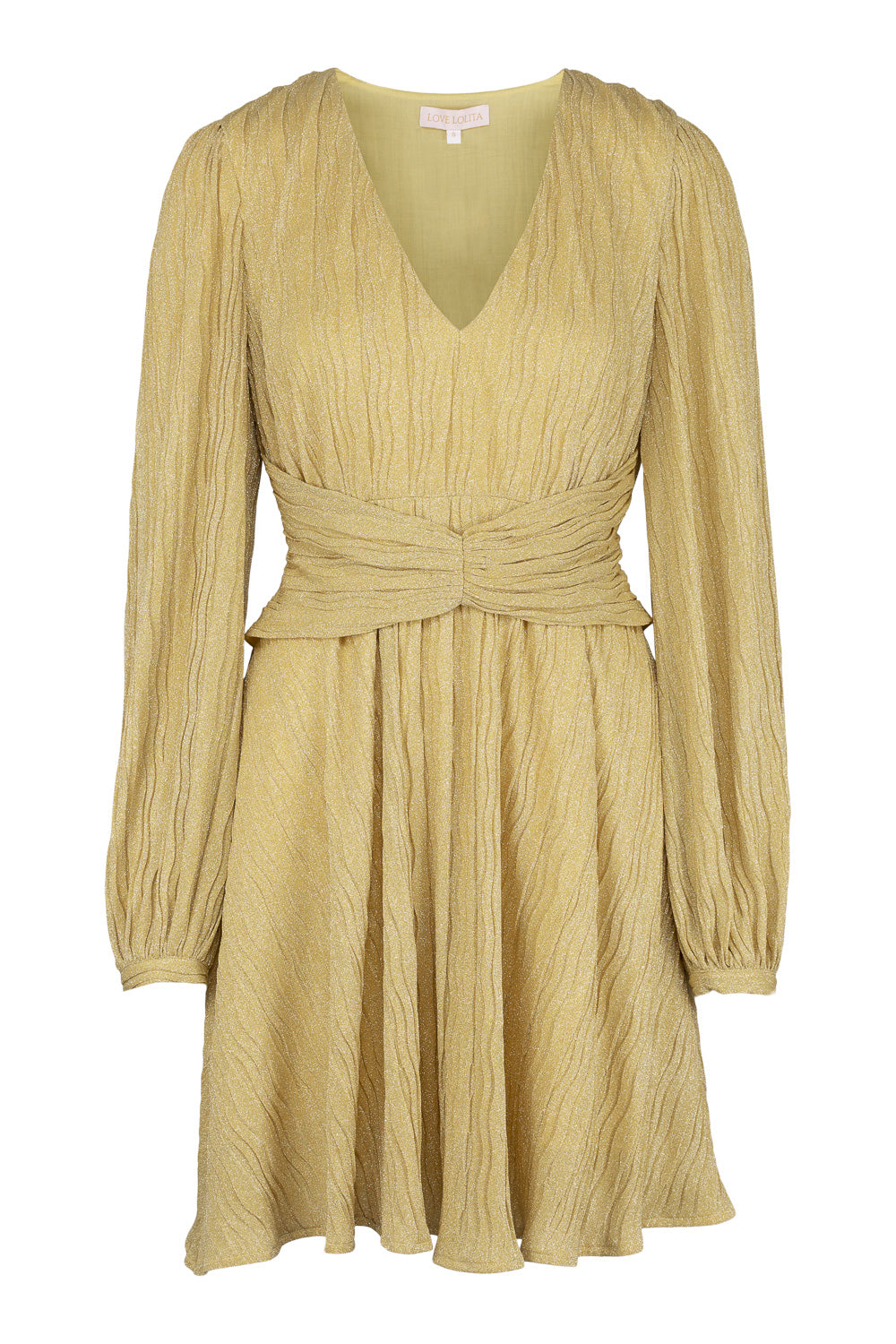 Cassandra Mini Dress Gold