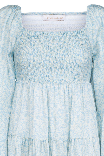 Nova Mini Dress Blue Waves