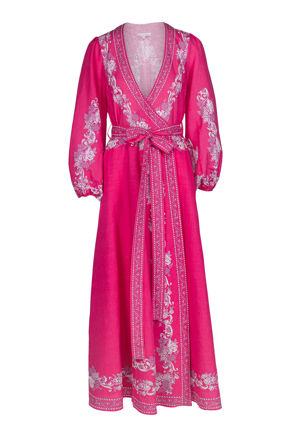 Simona Maxi Dress Pink Print
